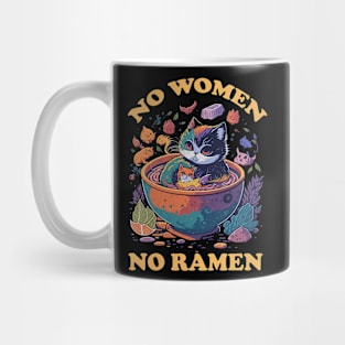 Cat Ramen - No Women No Ramen Mug